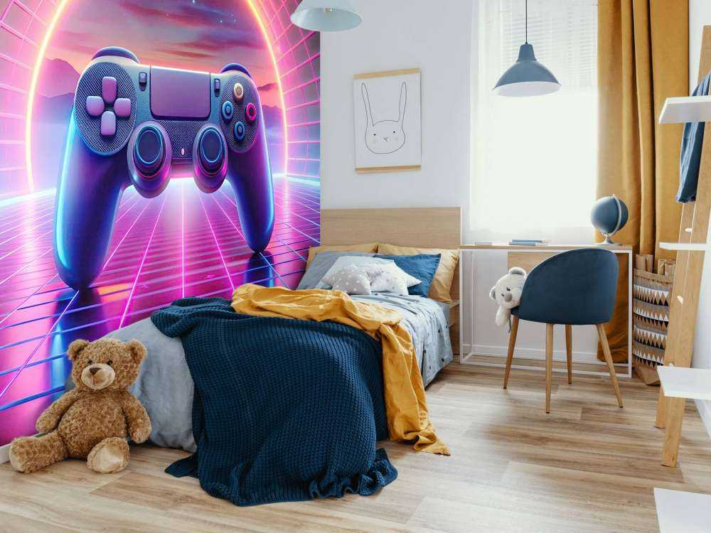 Retro Néon Monde du Jeu