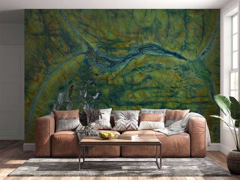 Marbre de couleur verte