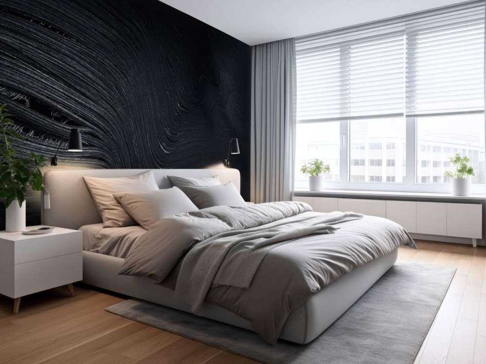 Vieille feuille de palmier en noir et blanc