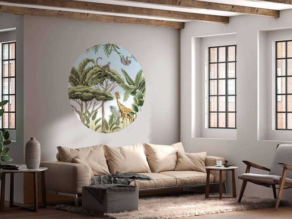 Motif avec des animaux de la jungle