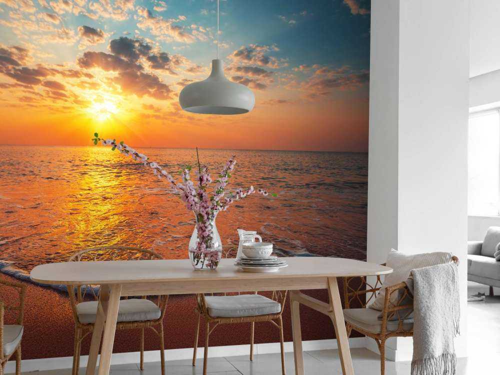 Lever de soleil sur la mer