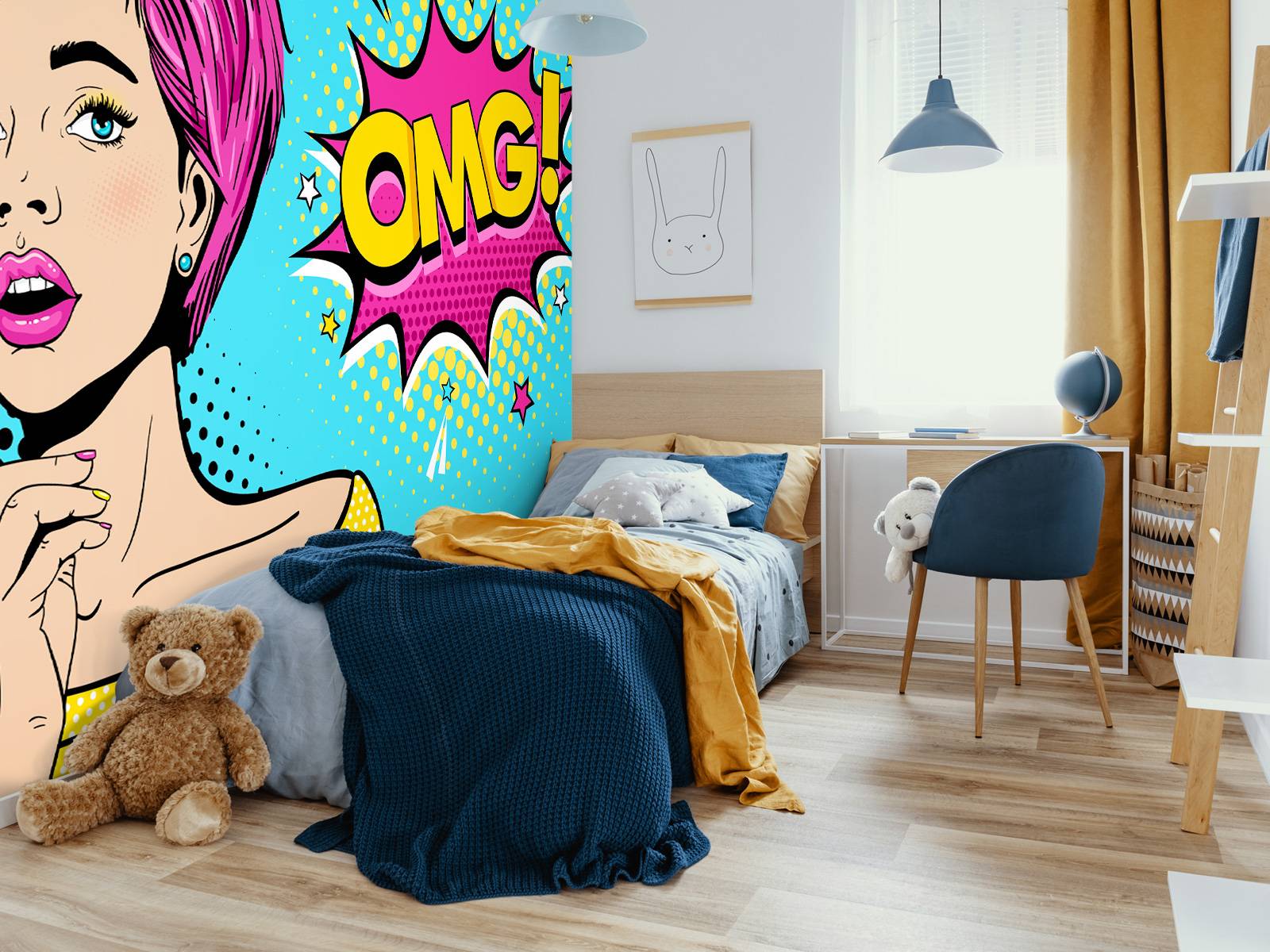 Femme au style pop art