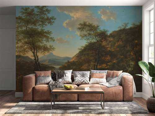 Paysage italien avec artiste