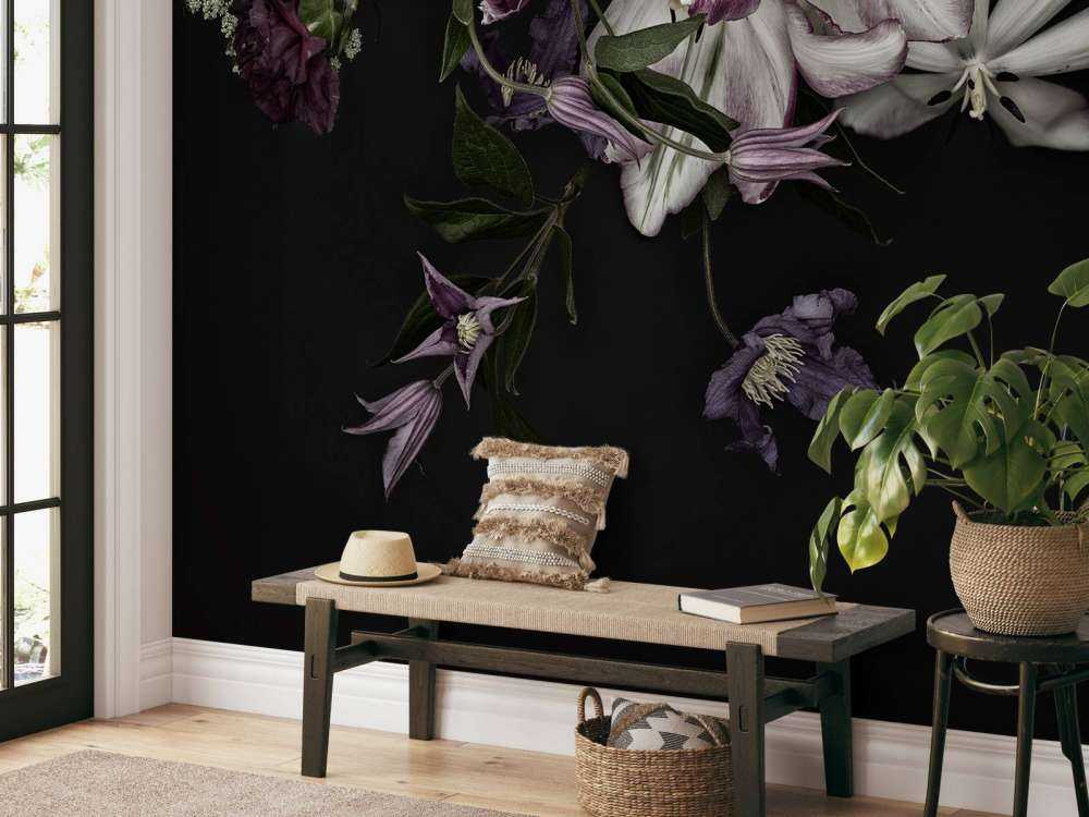 Mur de fleurs