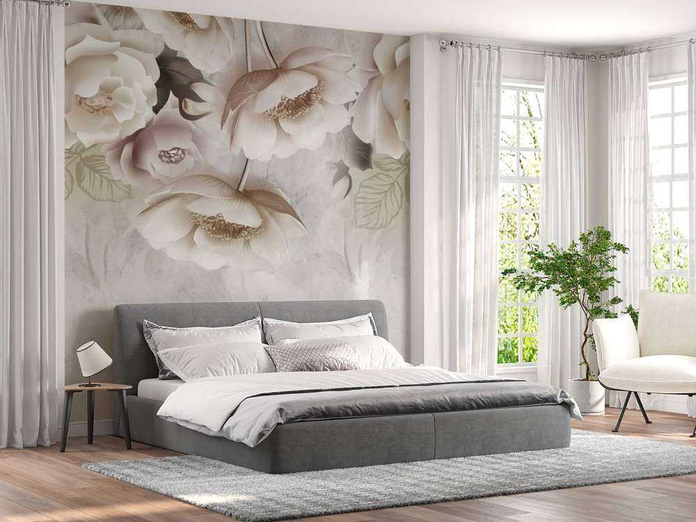 Fleurs beiges