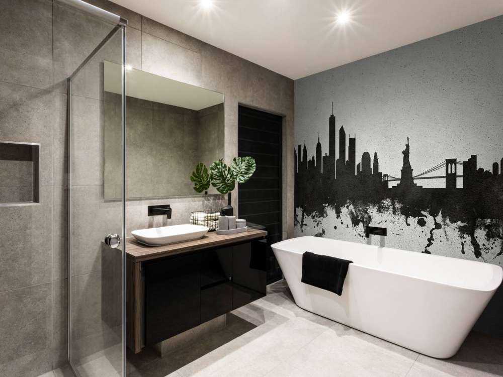 Aquarelle skyline, New York