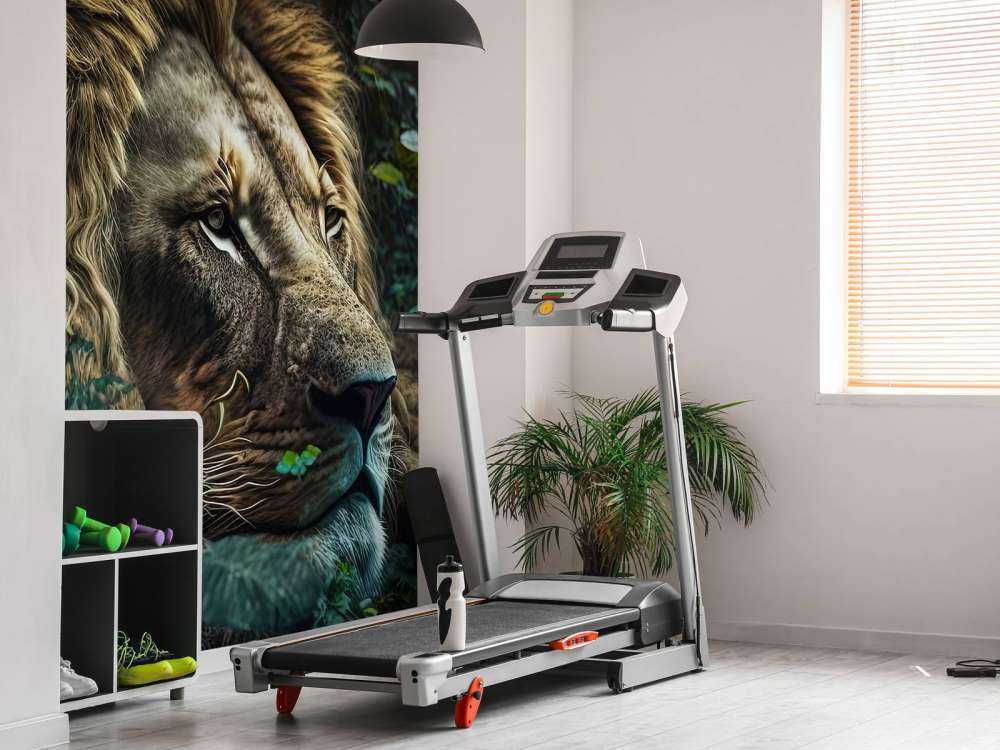 Le roi lion dans la jungle