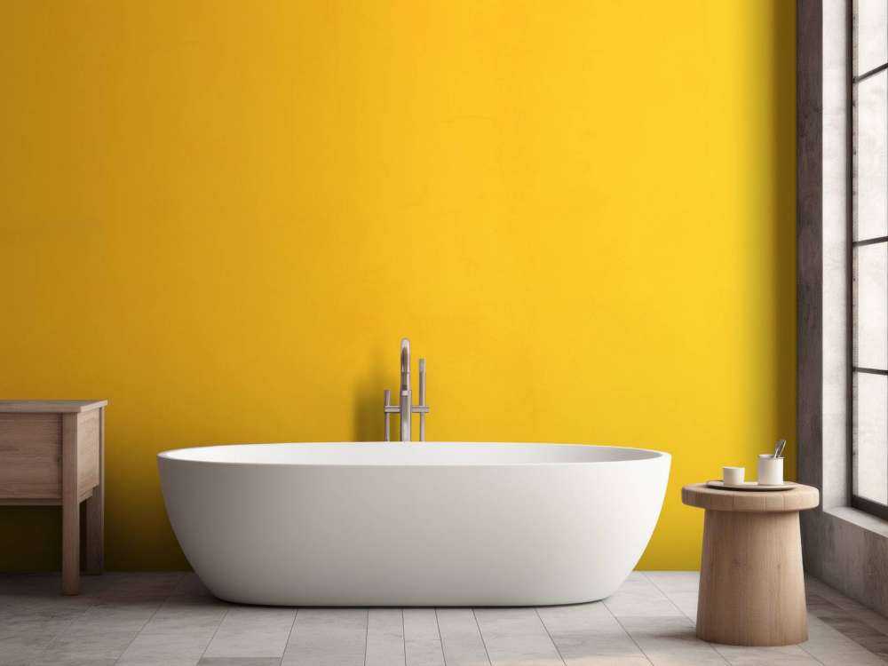 Béton jaune orangé ensoleillé