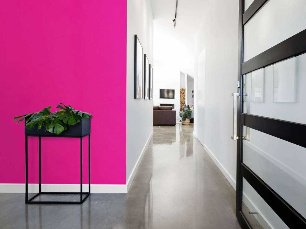 Béton rose fluo