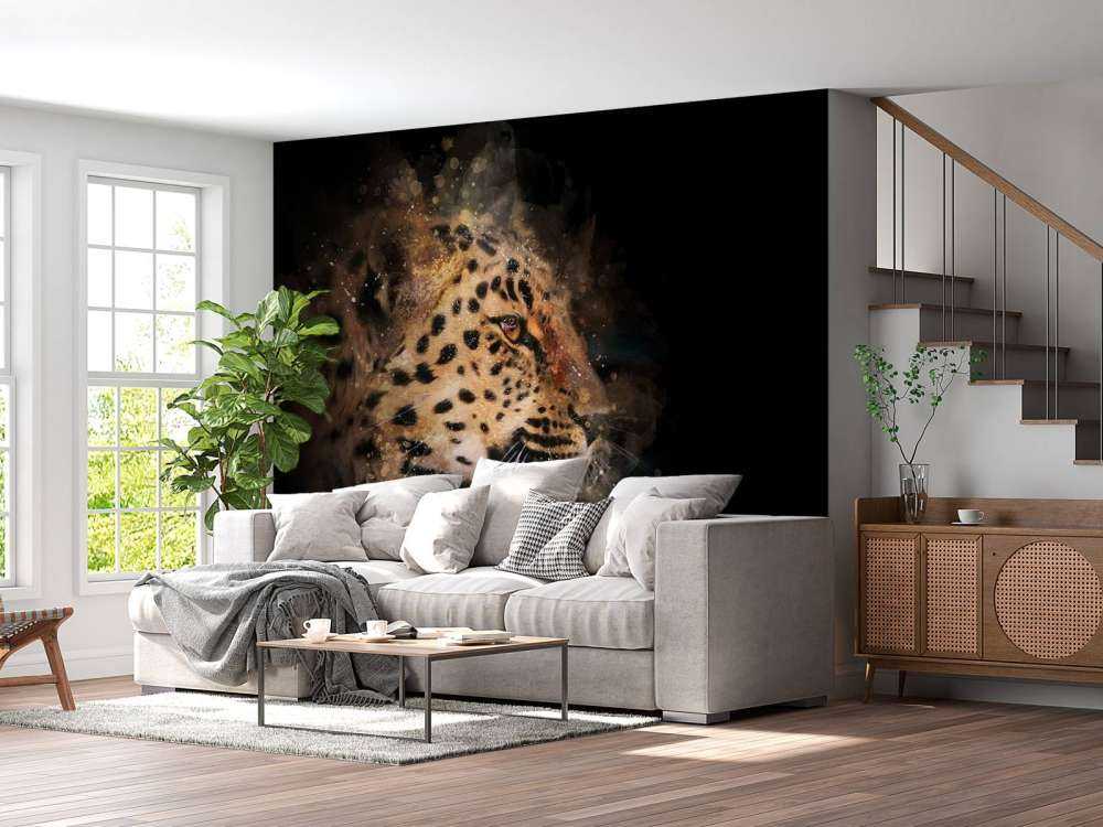 Peinture d'un léopard