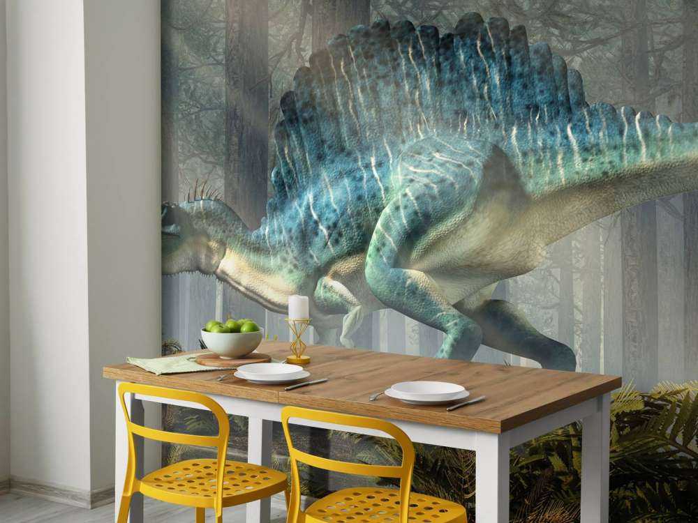 Spinosaur dans une forêt