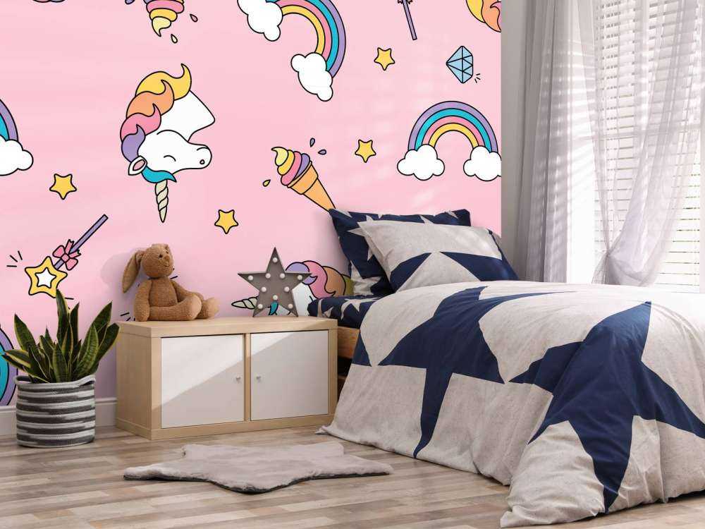 Motif licorne coloré