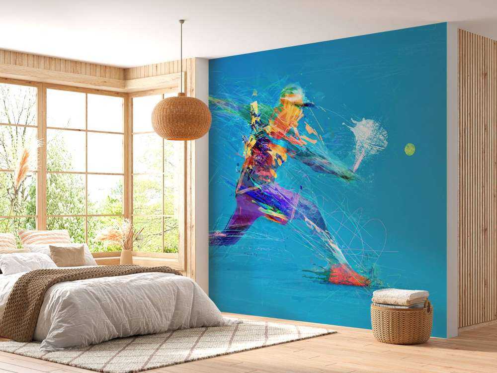 Joueur de tennis illustré