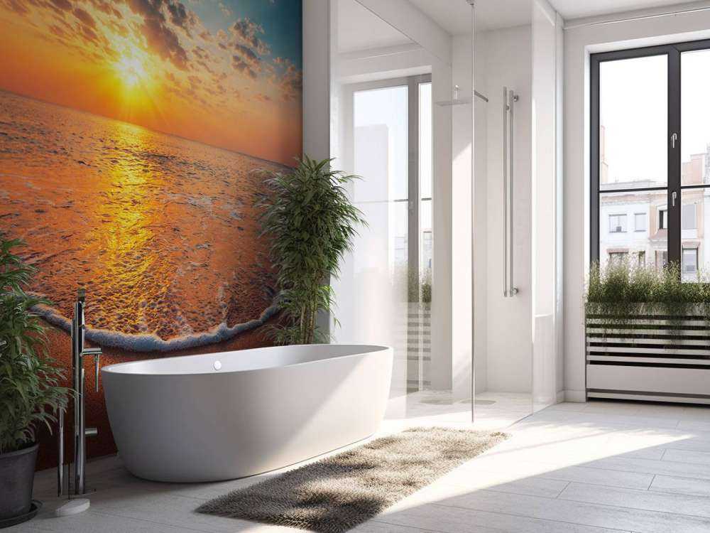Lever de soleil sur la mer
