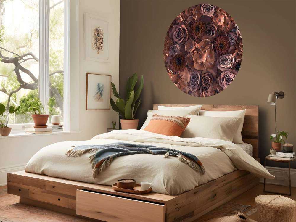 Hortensias, roses et dahlias
