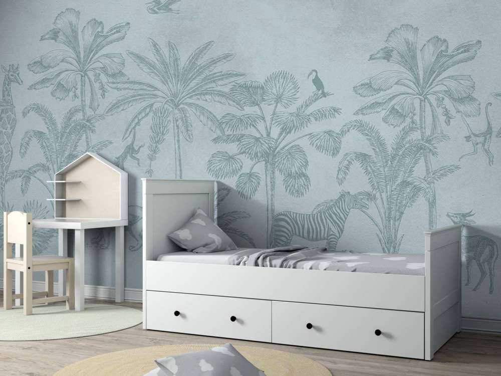 Animal jungle bleu