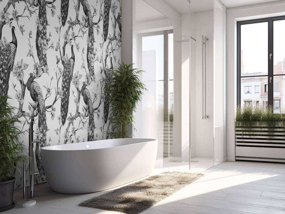 Splendeur Monochrome de Paon