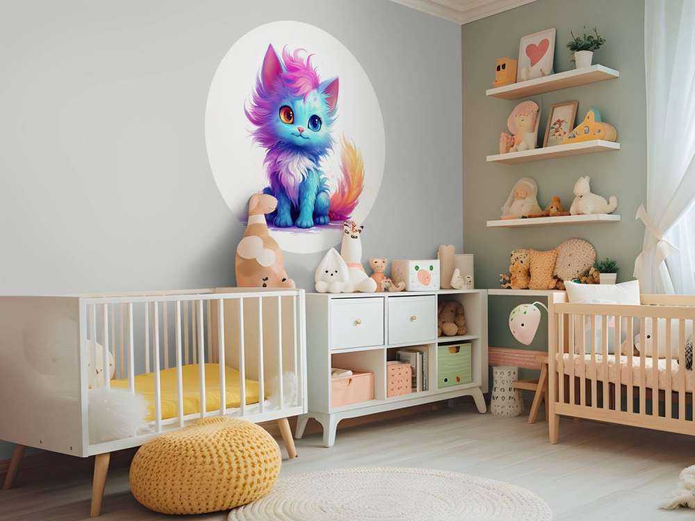 Bébé chat rainbow