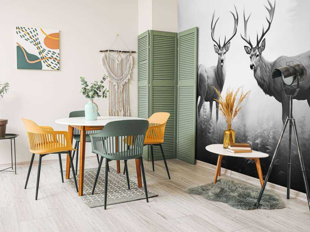 Symétrie des cerfs de la forêt brumeuse