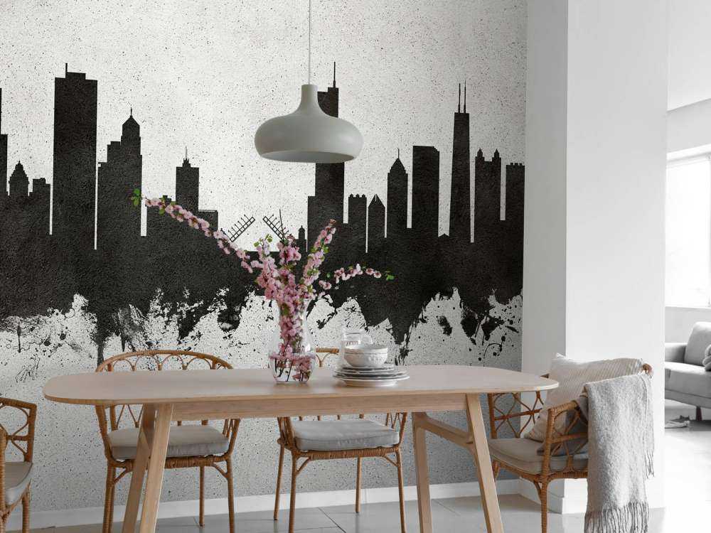 Aquarelle skyline, Chicago