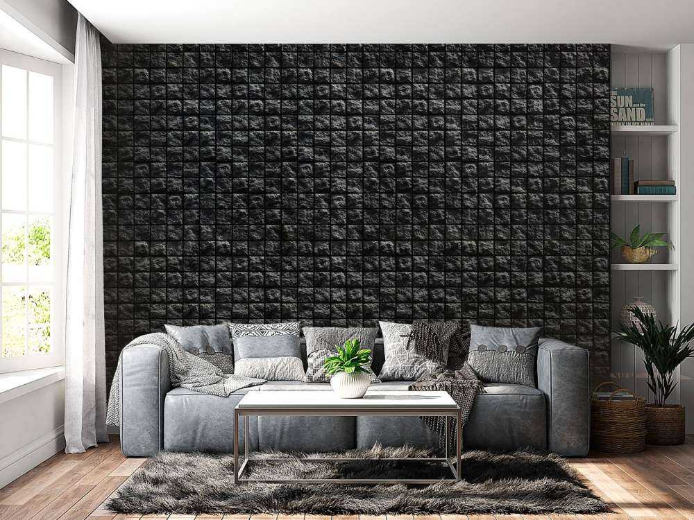 Pierres carrées noires