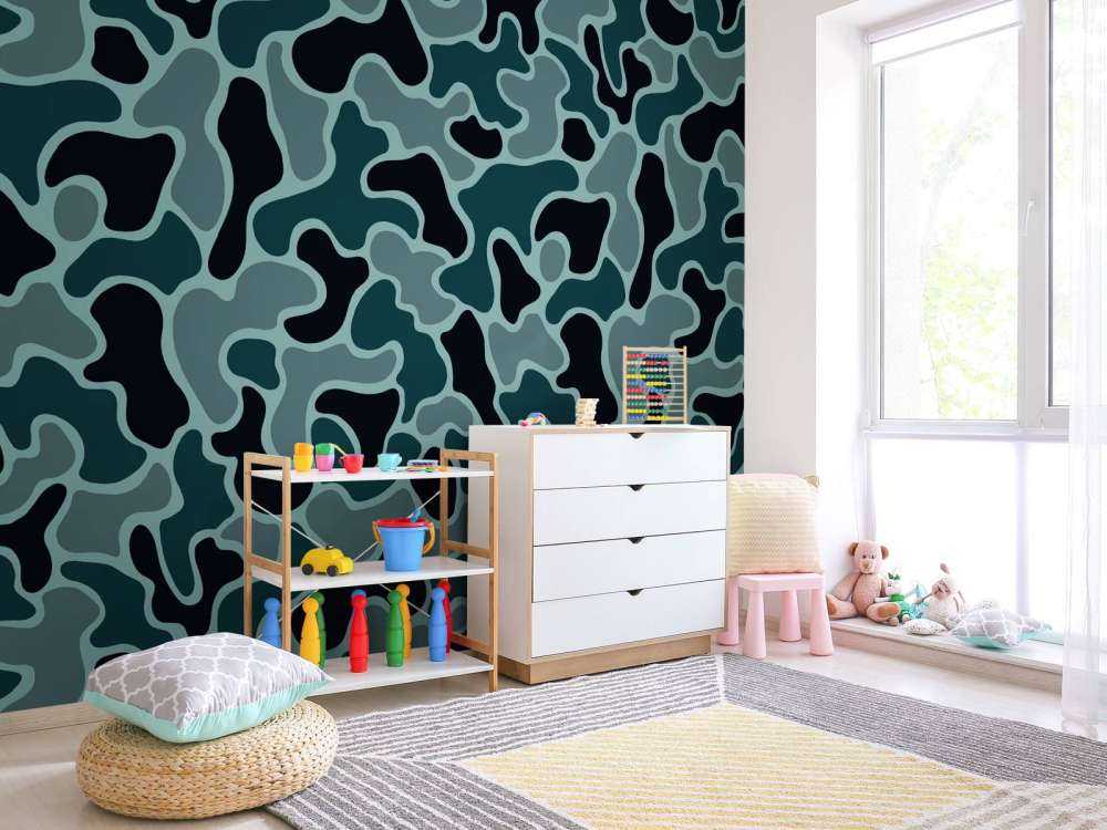 Camouflage vert gris
