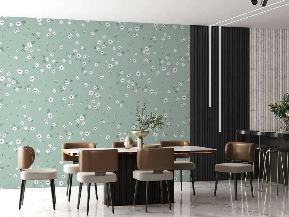 Échoppe de Fleurs Vert Menthe