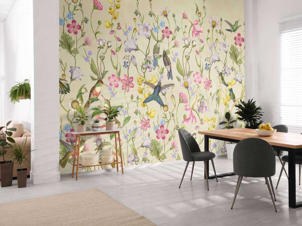Oiseaux en fleurs