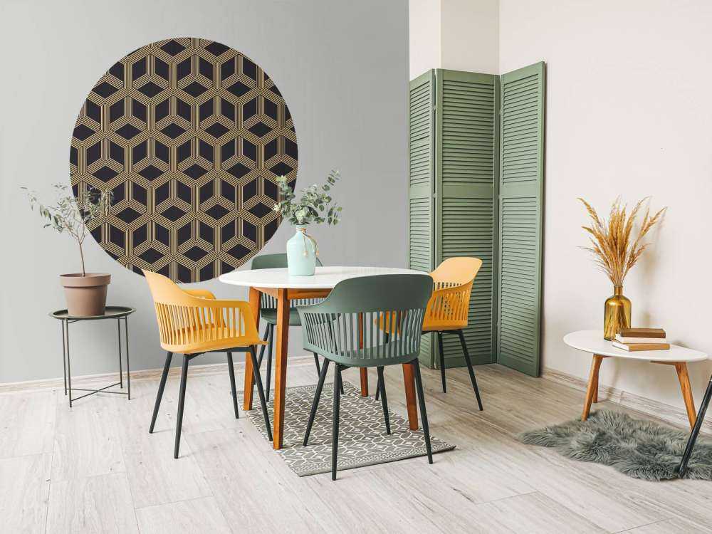 Motif d'illusion art déco