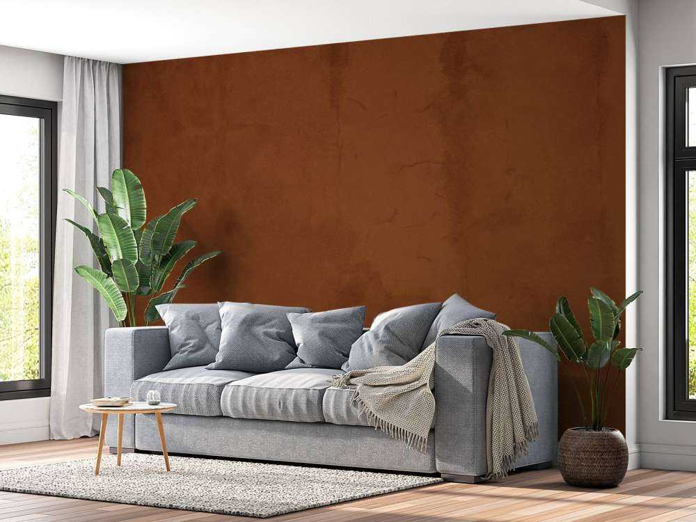 Béton marron rouge