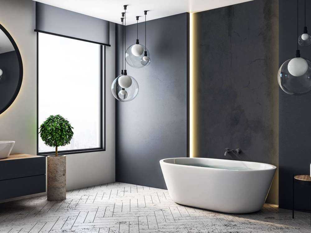 Béton gris anthracite
