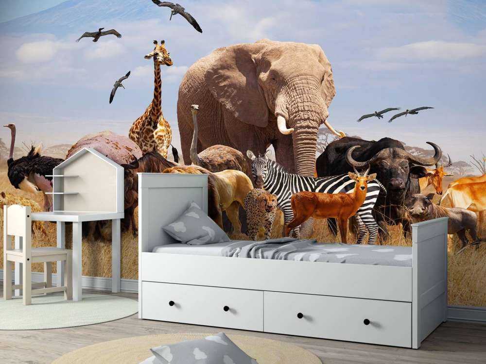 Animaux africains au Kilimandjaro