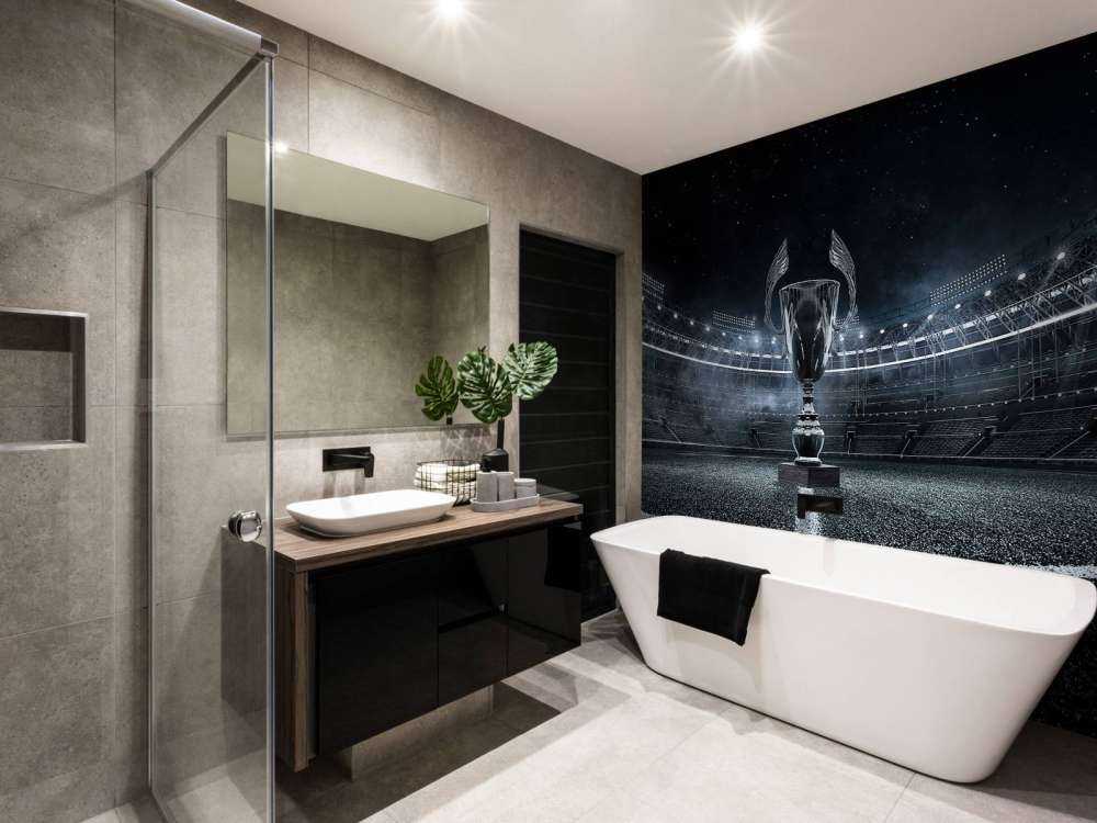 Coupe dans un stade