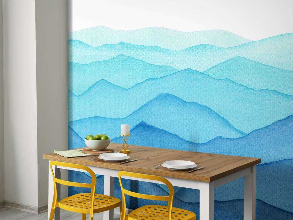 Aquarelle des montagnes