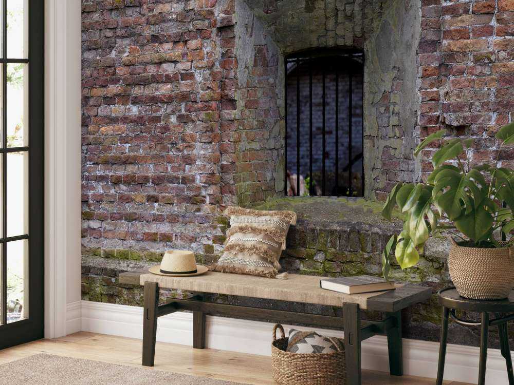 Encastrement dans un vieux mur