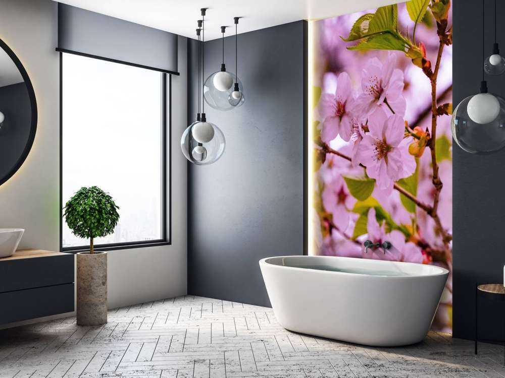 Fleurs roses avec pétales