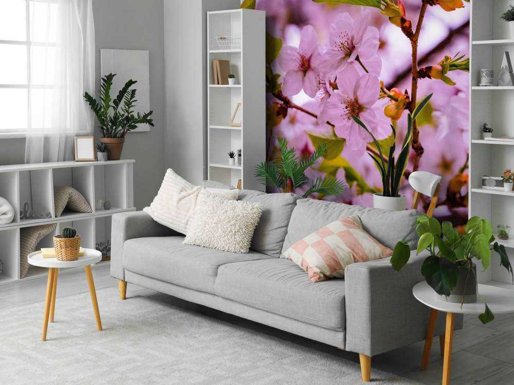 Fleurs roses avec pétales