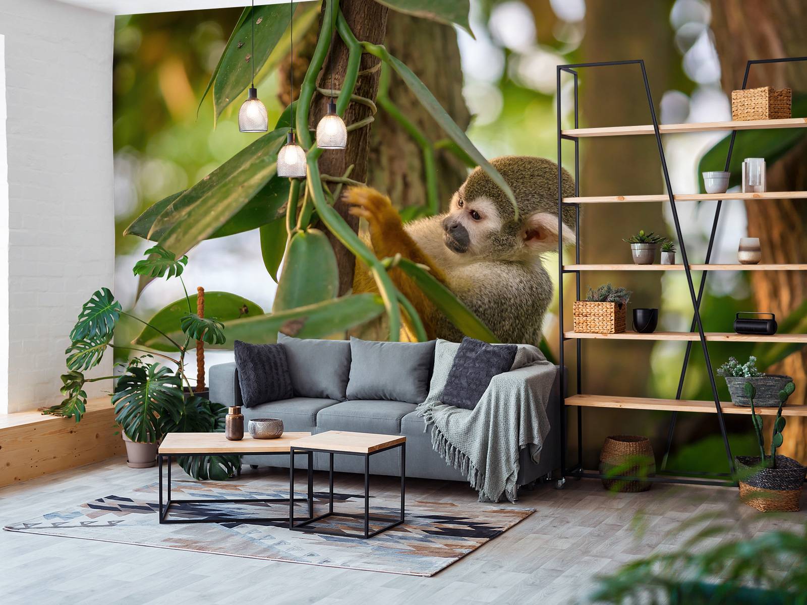 Petit singe dans les arbres