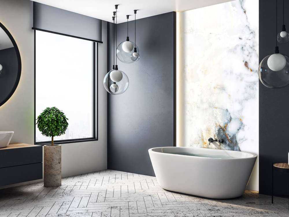 Marbre blanc avec des nuances de gris