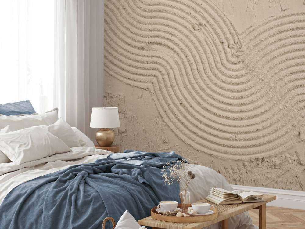 Lignes et structures organiques en taupe