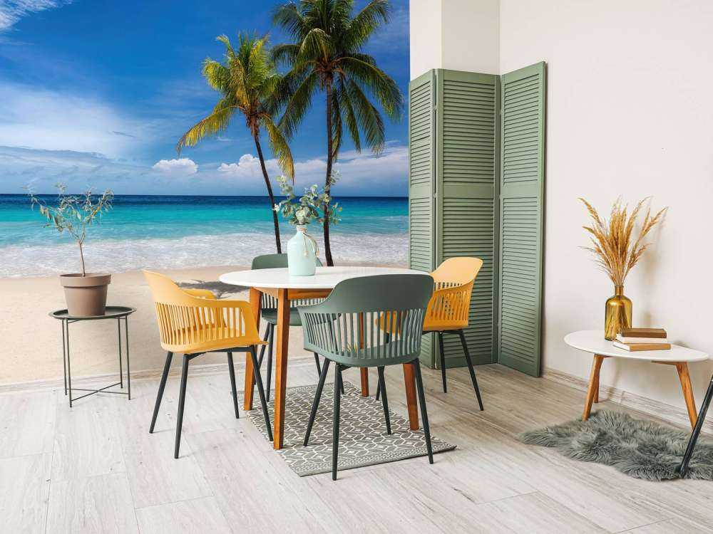 Plage de sable tropicale