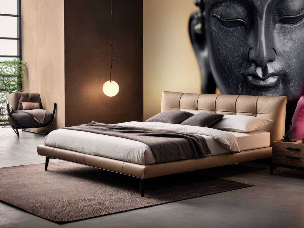 Bouddha et l'orchidée rose