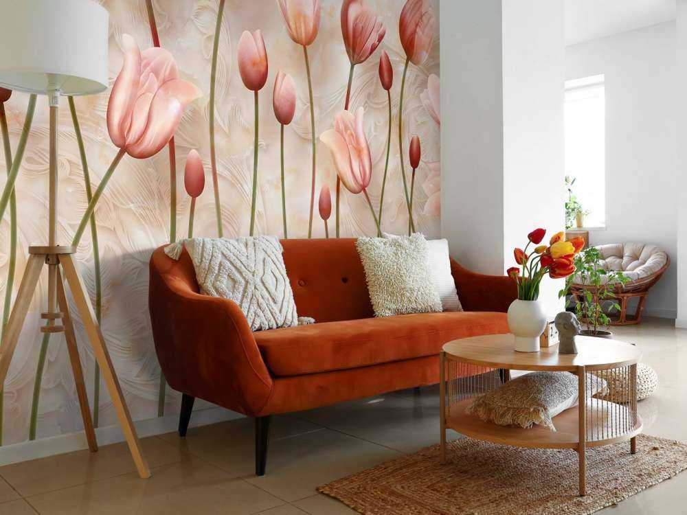 Tulipes roses ondulées