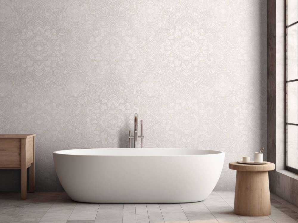 Mandala boho doré - sable
