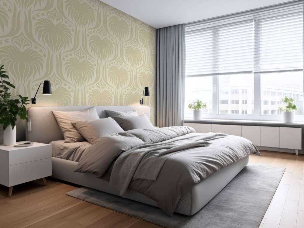 Motif de symétrie en sablier beige