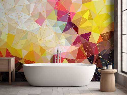 Impression de triangles colorés