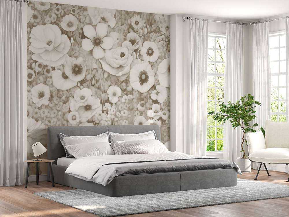 Conte de coquelicot monochrome jaune