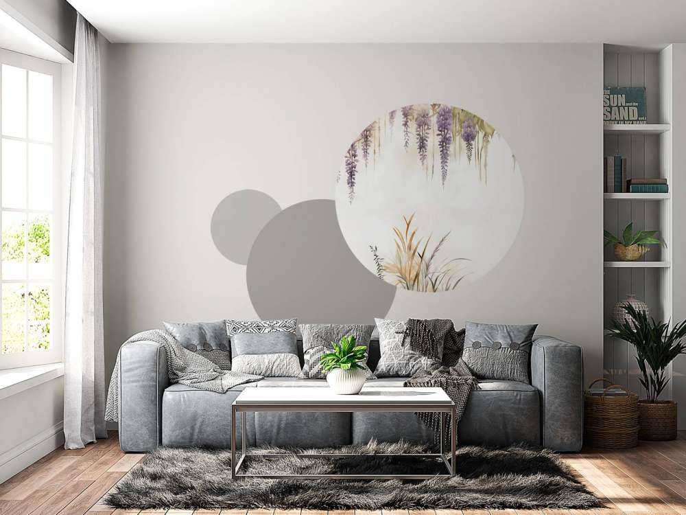 Glycine et Graminées Bleues