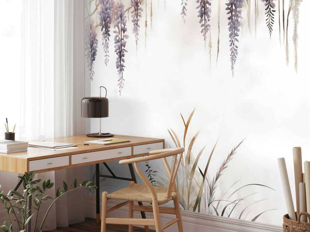 Glycine et Graminées Beige