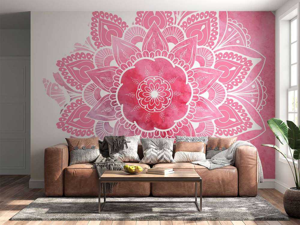 Mandala avec motif de fleurs